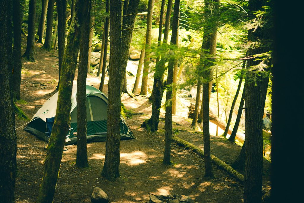 Camping i ett med naturen